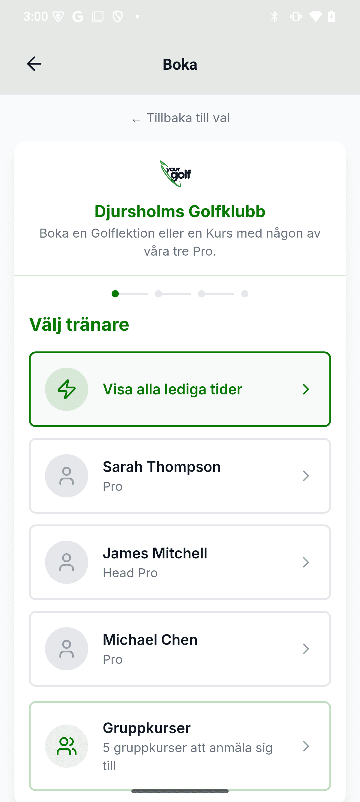 YourGolf Player - find and book your coach