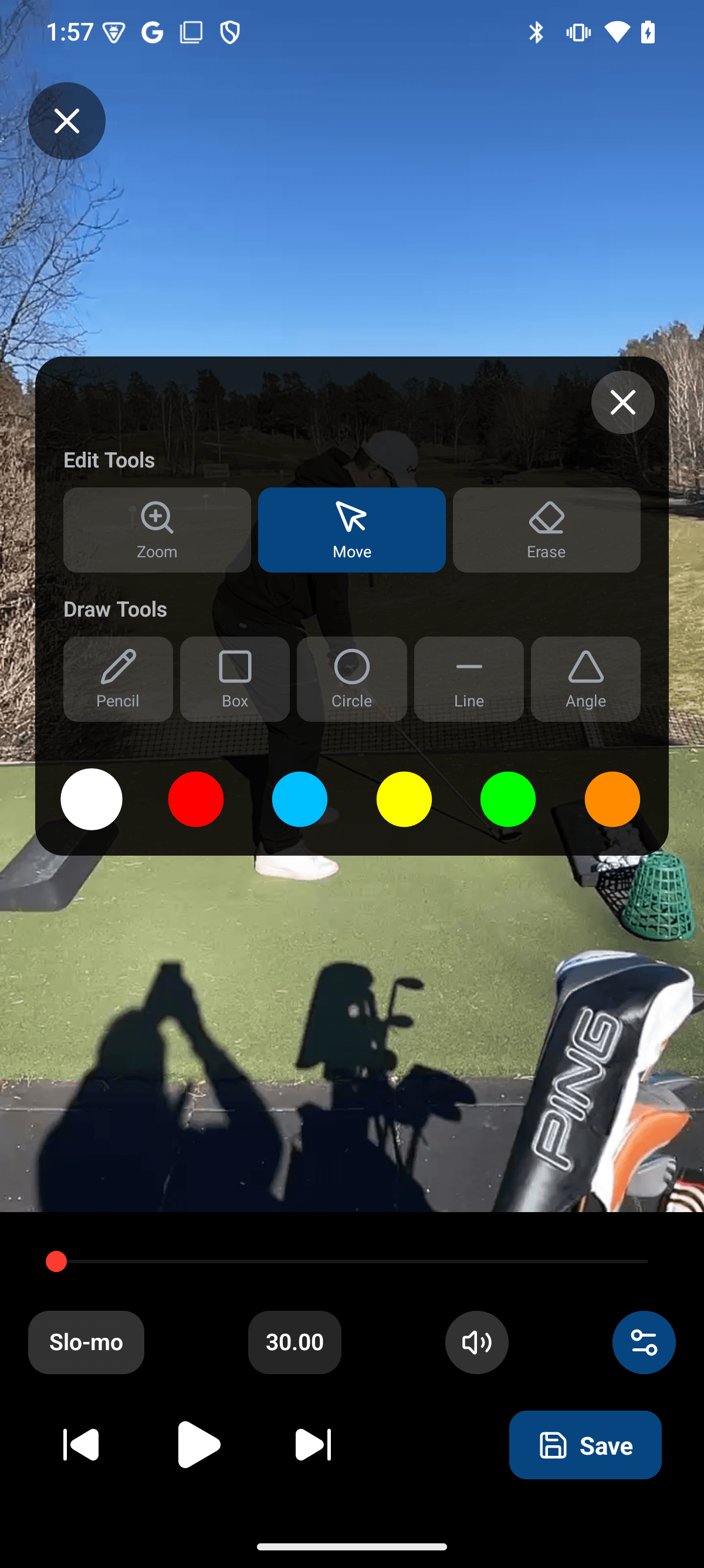 Coach view — video annotation in Pro