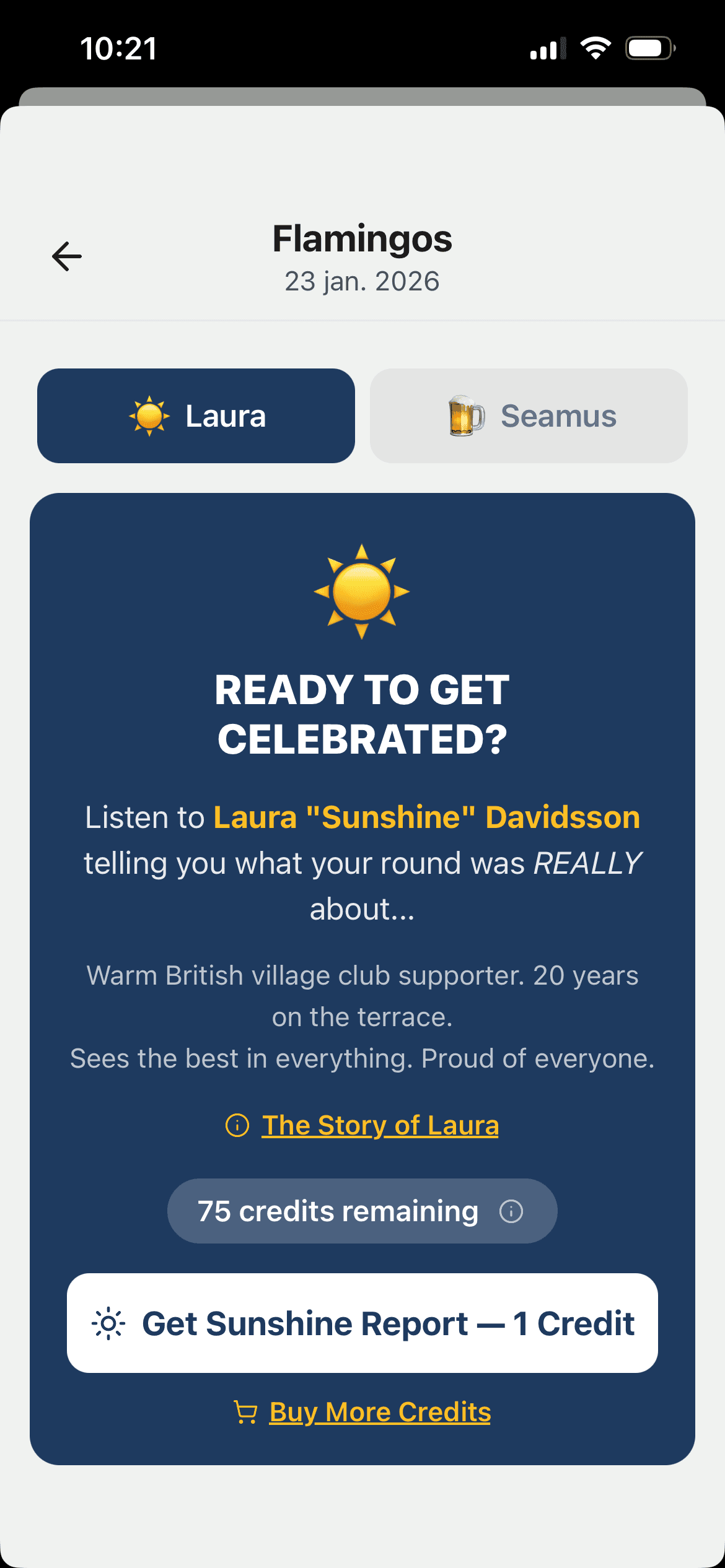 YourGolf Player - Laura ger sin analys av rundan