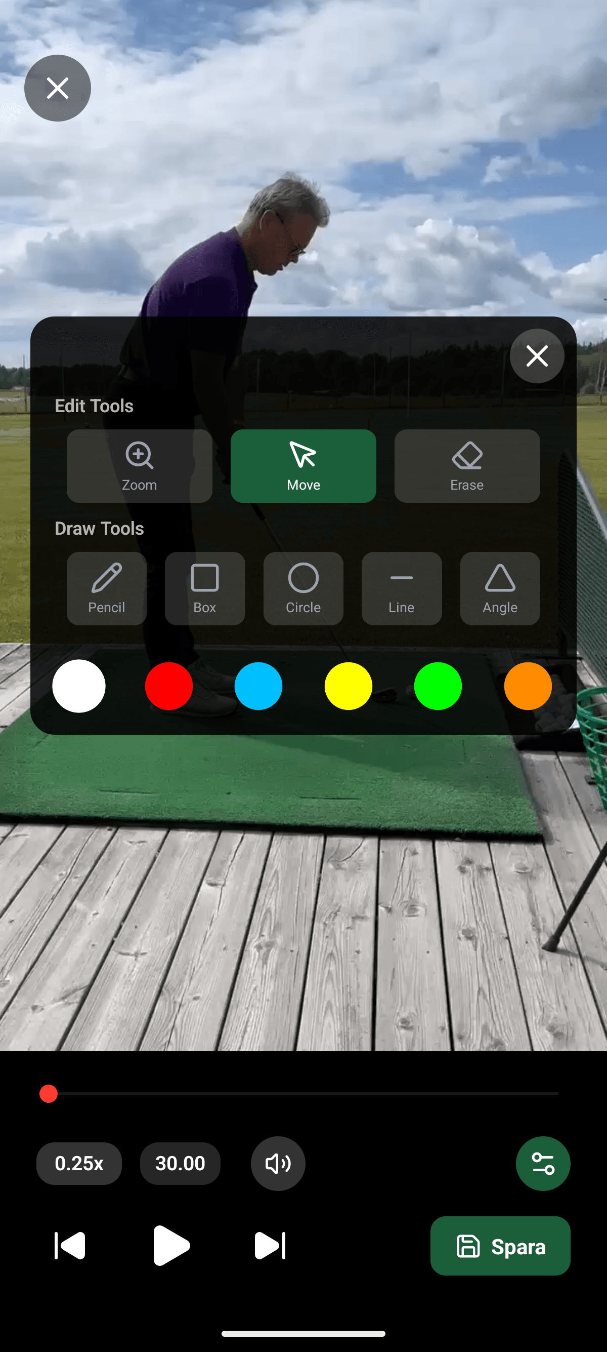 YourGolf Player - video annotation from coach